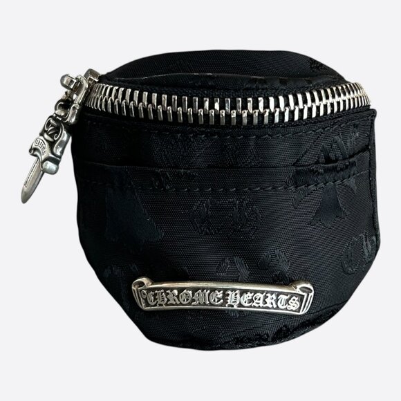 Chrome Hearts Other - Chrome Hearts Black Stencil Nylon Wrist Bag